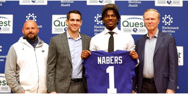 Los New York Giants seleccionan al receptor abierto Malik Nabers con la sexta selección general Los New York Giants seleccionan al receptor abierto Malik Nabers con la sexta selección general
